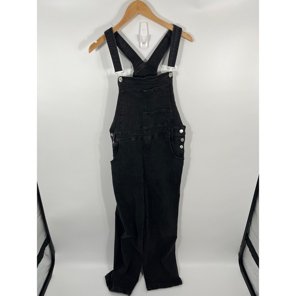 Denim - Womens Denim Straight Leg Overalls L Black 90s Garden Outdoor Country